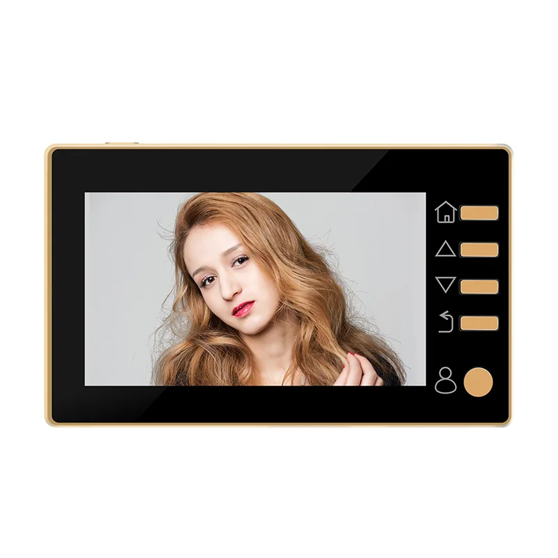 4 3-дюймовый дверной звонок цифровой глазок камера 1 МП беспроводной видео