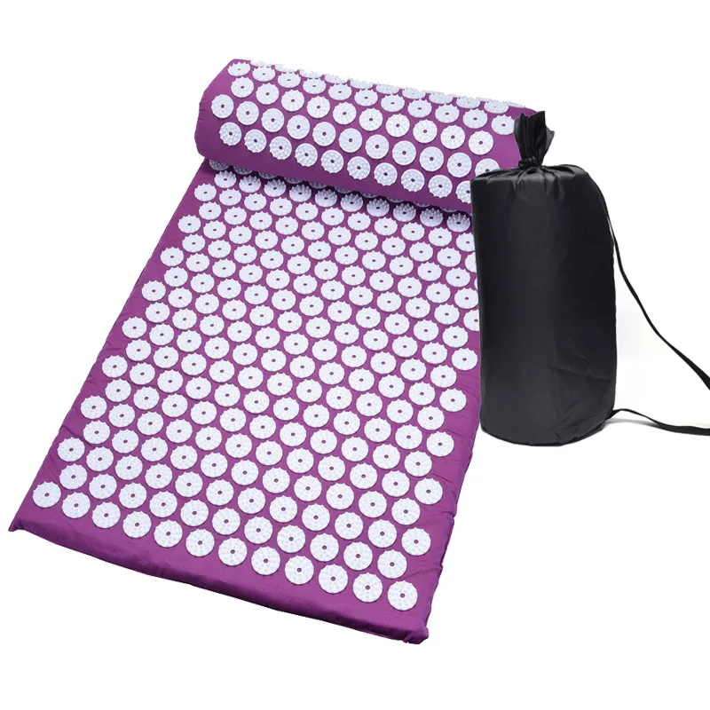 

26*17 inch Massage Mat Acupressure Relieve Back Body Pain Relax Spike Mat Acupuncture Massage Cushion Yoga Mat with Pillow