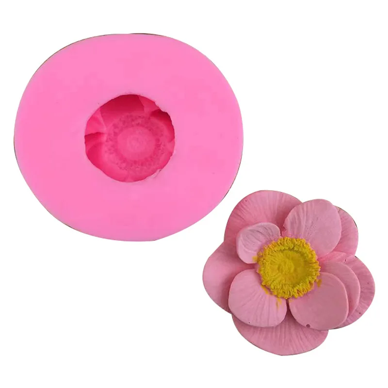 

Силиконовая форма «сделай сам» для моделирования анемона, форма для сахара, пластырь для ароматерапии, мыло ручной работы с капающей формой