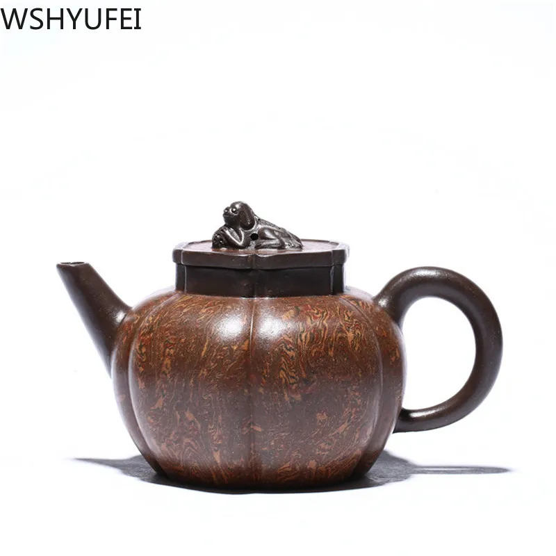 

Chinese Retro Yixing teapots purple clay filter tea pot beauties kettle Household Boutique tea set Tea ceremony supplies 250ml
