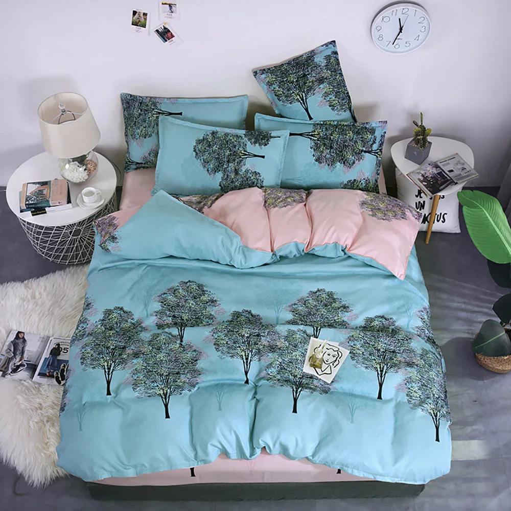 Thumпостельные принадлежности лес постельные набор классический простой мягкий