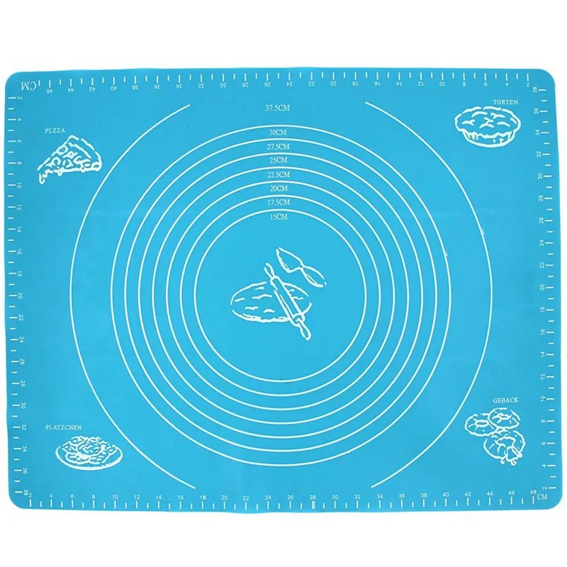 

Silicone Baking Mat with Scale Rolling Dough Pad Kneading Dough Mat Non Stick Pastry Sheet Oven Liner Rolling Dough Mat Bakeware