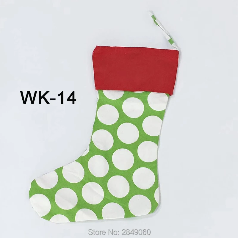 Рождественский чулок ручной работы мешок 50 шт. носки Санта Клауса карамельный