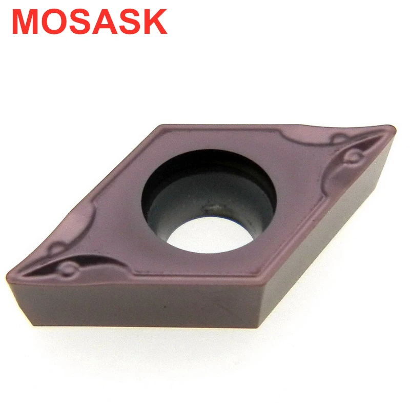 Mocask DCMT резак DCMT070204-TM ZP1521 обработки из нержавеющей стали токарный станок с ЧПУ 55 градусов ромб цементированный карбид Вставки