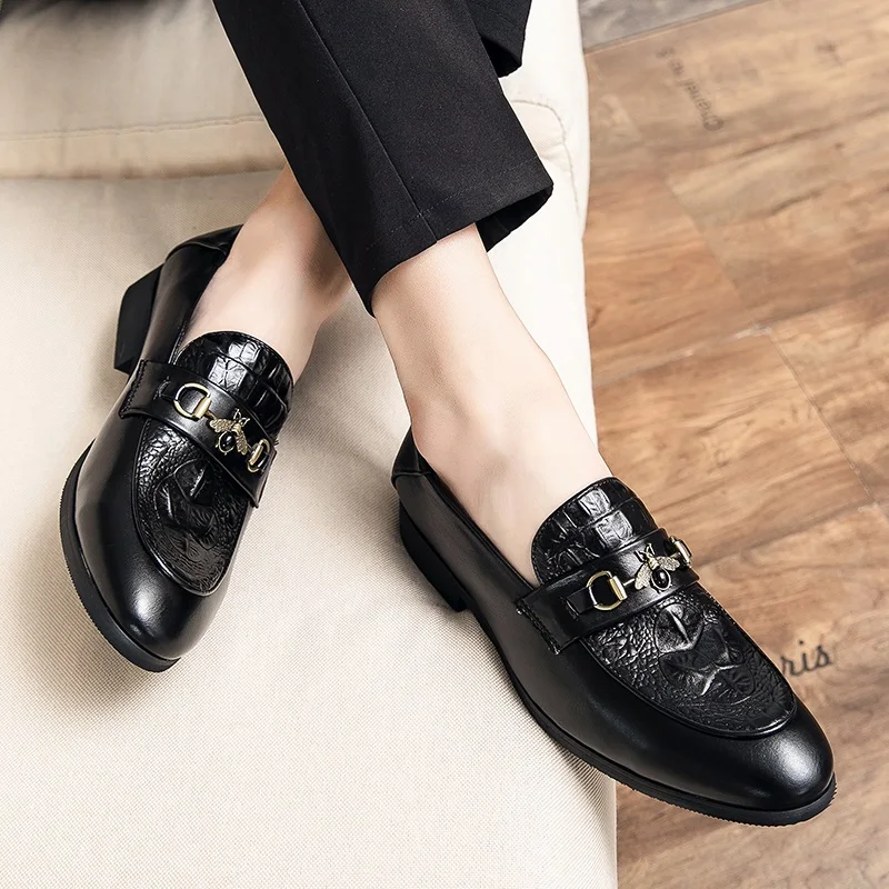 

Loafers Luxury Lather Shoes For Men Piergitar Loafers Casual Leather Black Luxury Designer Wedding Mens Men's Big Size Italian