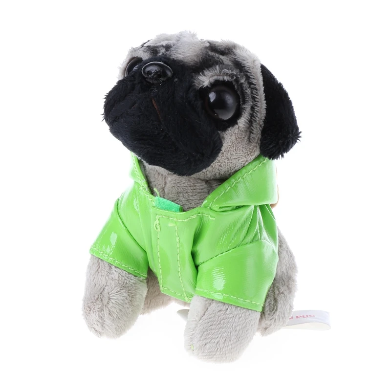 Забавный Милый дождевик Pugger собака куклы щенок сумка подвеска брелок Детская