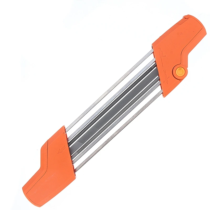 

2 In 1 3/8 P 4.0mm Easy File Chainsaw Chain Sharpener Saw Teeth Set Fast Sharpening With 2pcs 5/32 Inch Files Chain Sharpener