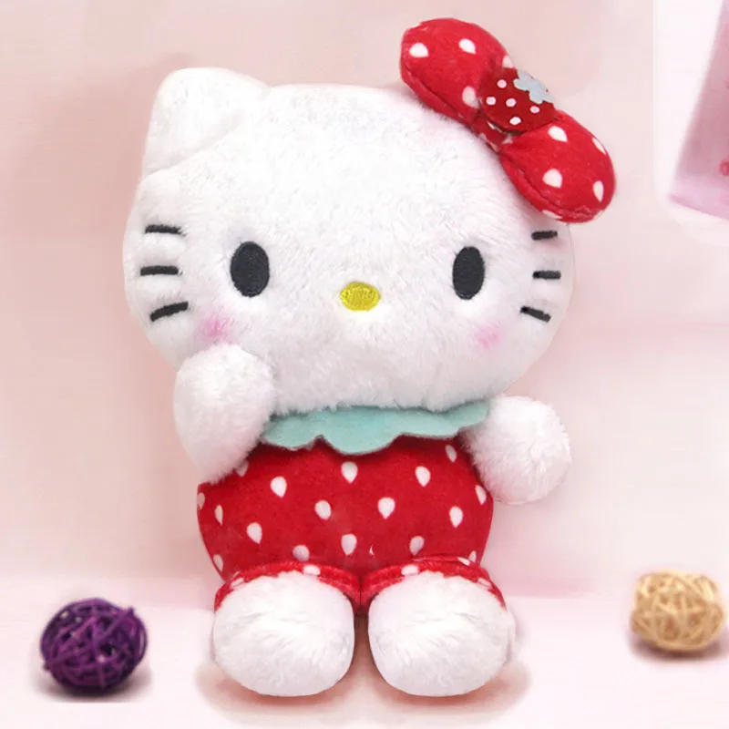 E 20cm Японская веб-звезда ins sanrio Клубника HelloKitty Cinnamoroll плюшевые игрушки Мелодия плюшевый кулон пудинг PC Собака висячая пряжка - Цвет: E 20cm