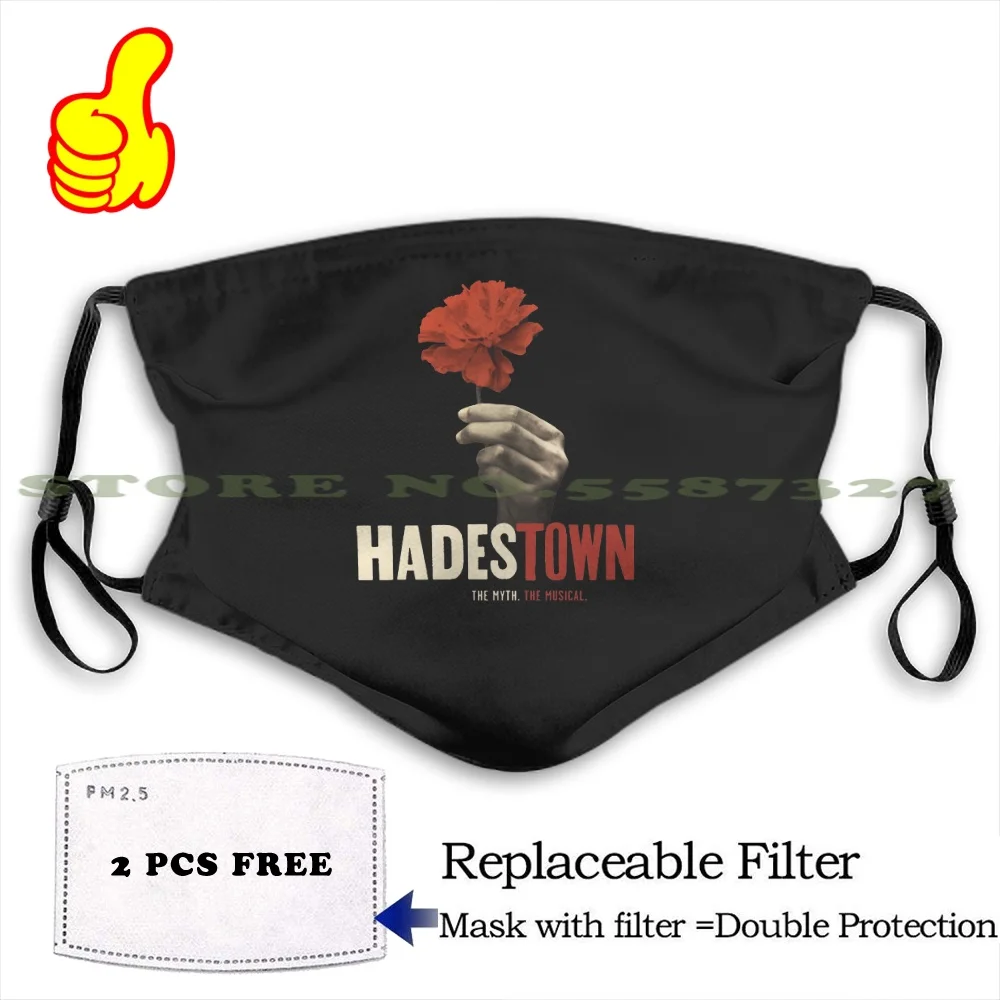 Музыкальная футболка от Hadestown | на Бродвей Наклейка лицо с изображением