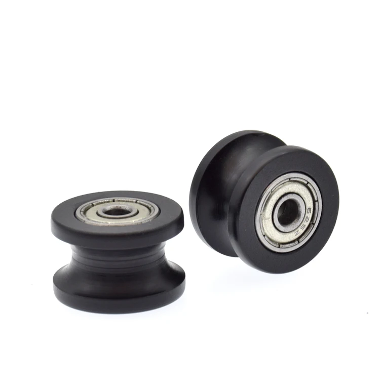 U образный двойной подшипник 2 шт. вогнутый колесный шкив направляющий ролик