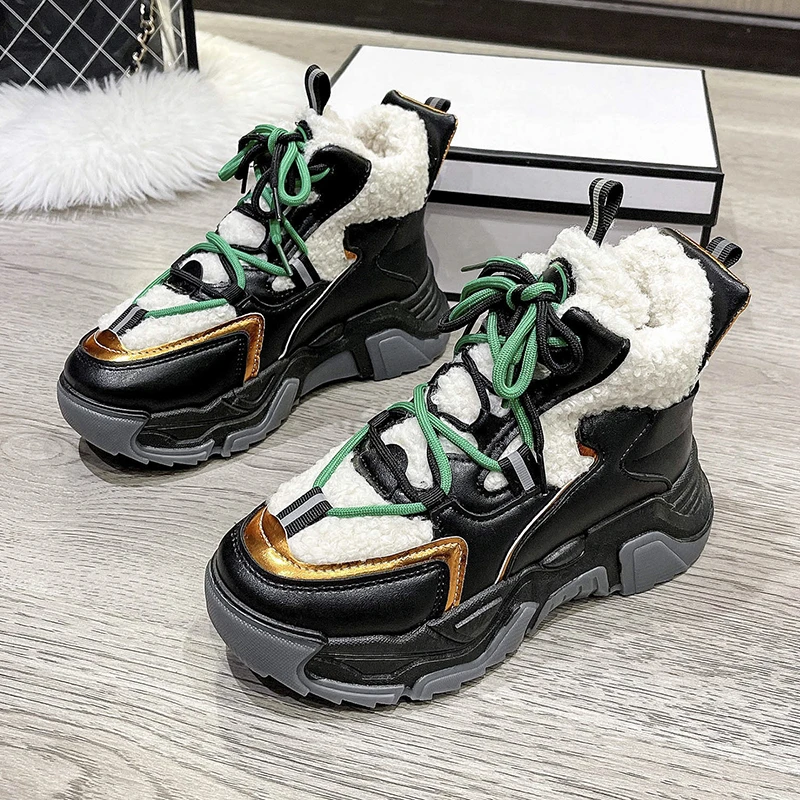 

Кроссовки женские на платформе и высоком каблуке, с бархатной подкладкой