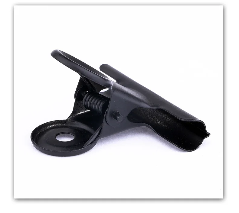 

10p Black Metal Clip Stationery Office Supplies Household Paper Clip Fixing Small Book Clip Sketching Board Sketching Clip