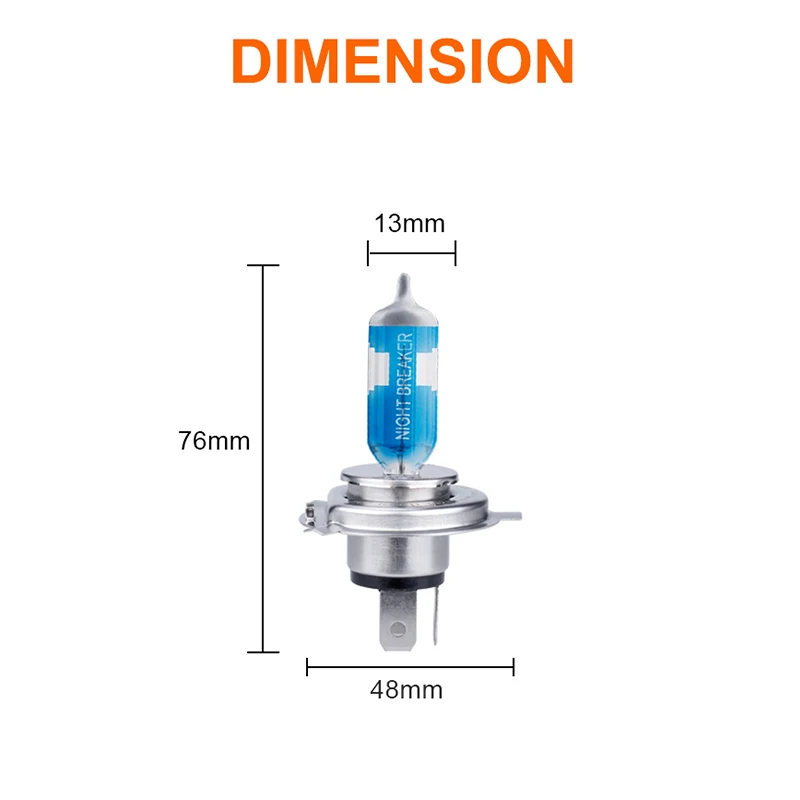 Лампа Ксеноновая OSRAM ампулы voiture h4 64193NL Hi/короче спереди и длиннее сзади) 12В для