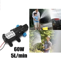 high pressure spray pump dc12v 60w diaphragm pump with pressure switch 5lmin agricultural electric water pump for car washing