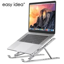 Soporte plegable de aluminio para portátil, soportes para portátiles, bases para computador, base ajustable para Macbook Pro, accesorios de computadoras