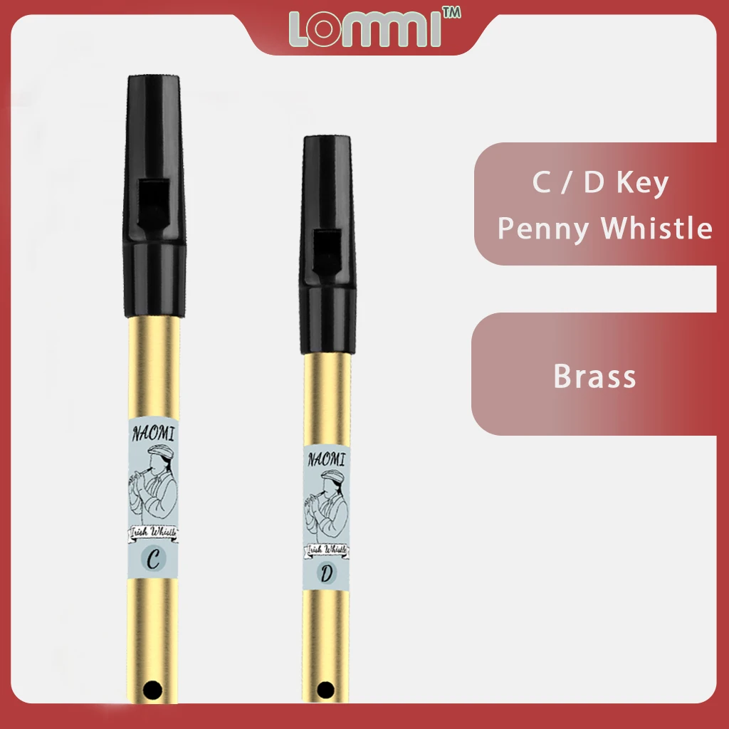 LOMMI C & D ключ тона ирландский свисток флейта сладкий Пенни оловянный латунный