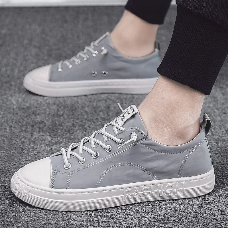 

Fashion Men's Canvas Shoes outdoor Breathable Lightweight Comfortable Men Shoes Summer Men's casual Flat Shoes