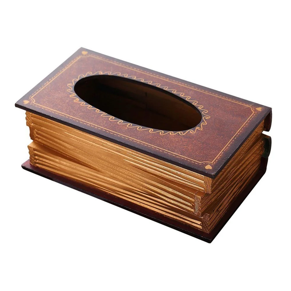 Ретро салфетка деревянная коробка для салфеток Держатель Бумага автомобильный