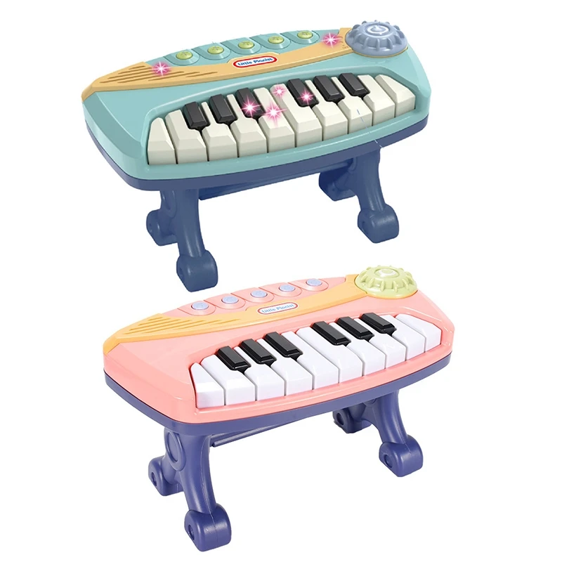 

Электронная музыкальная клавиатура орган для маленьких детей, первая игрушка-пианино с подсветкой и музыкой для детей в возрасте от 18 месяц...