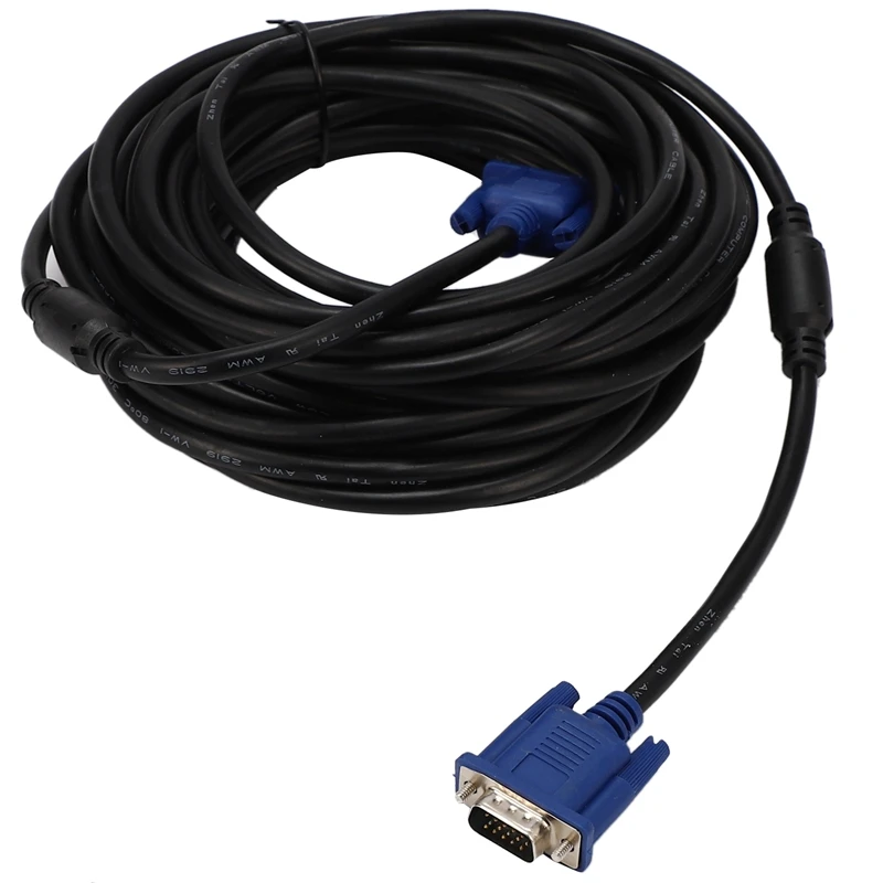 10 м VGA кабель штекер 3 + 5 HD полностью проводной 15pin для ЖК ЭЛТ проектора ПК ноутбука