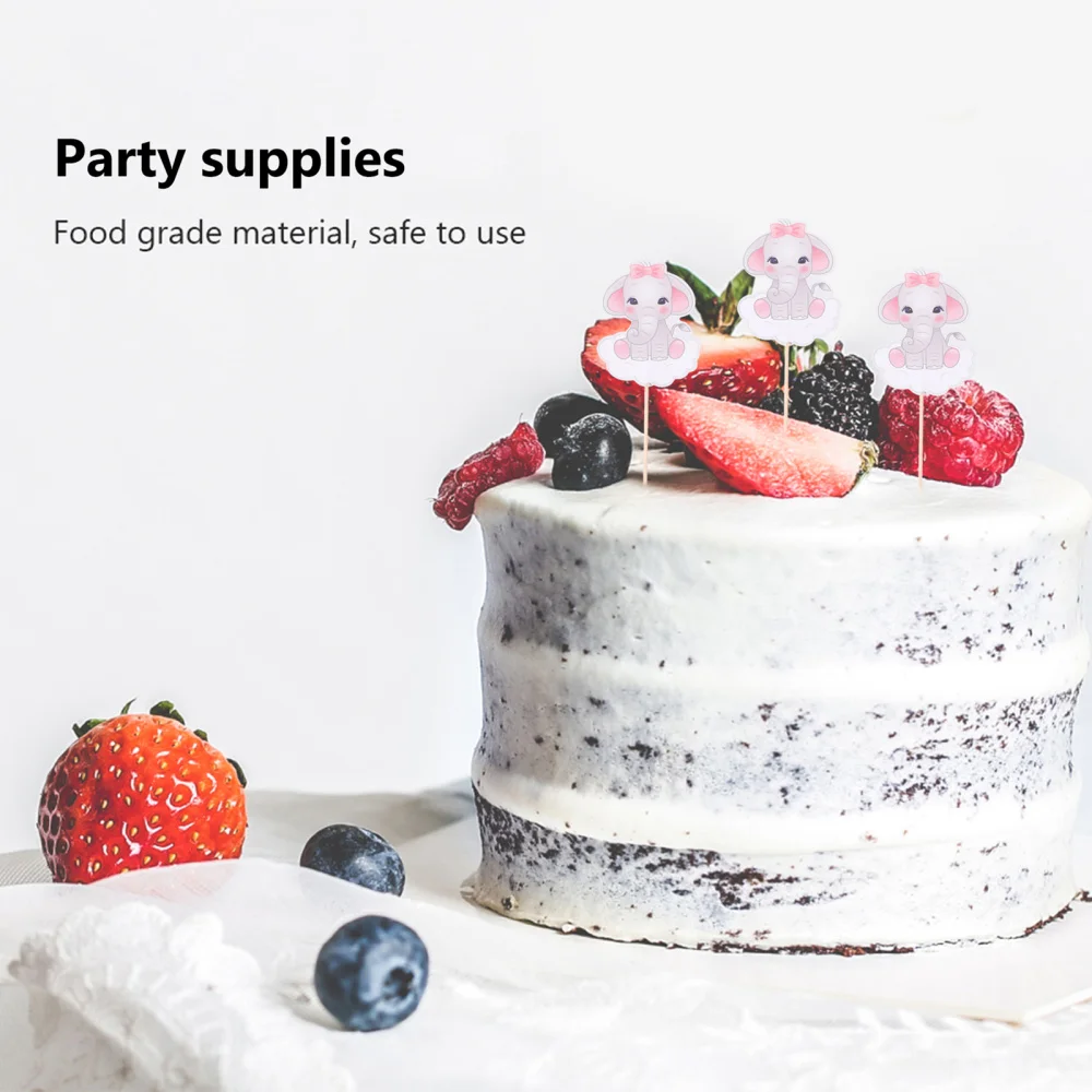 

120Pcs Decorative Cake Toppers Cupcake Dessert Inserting Cards Party Supplies