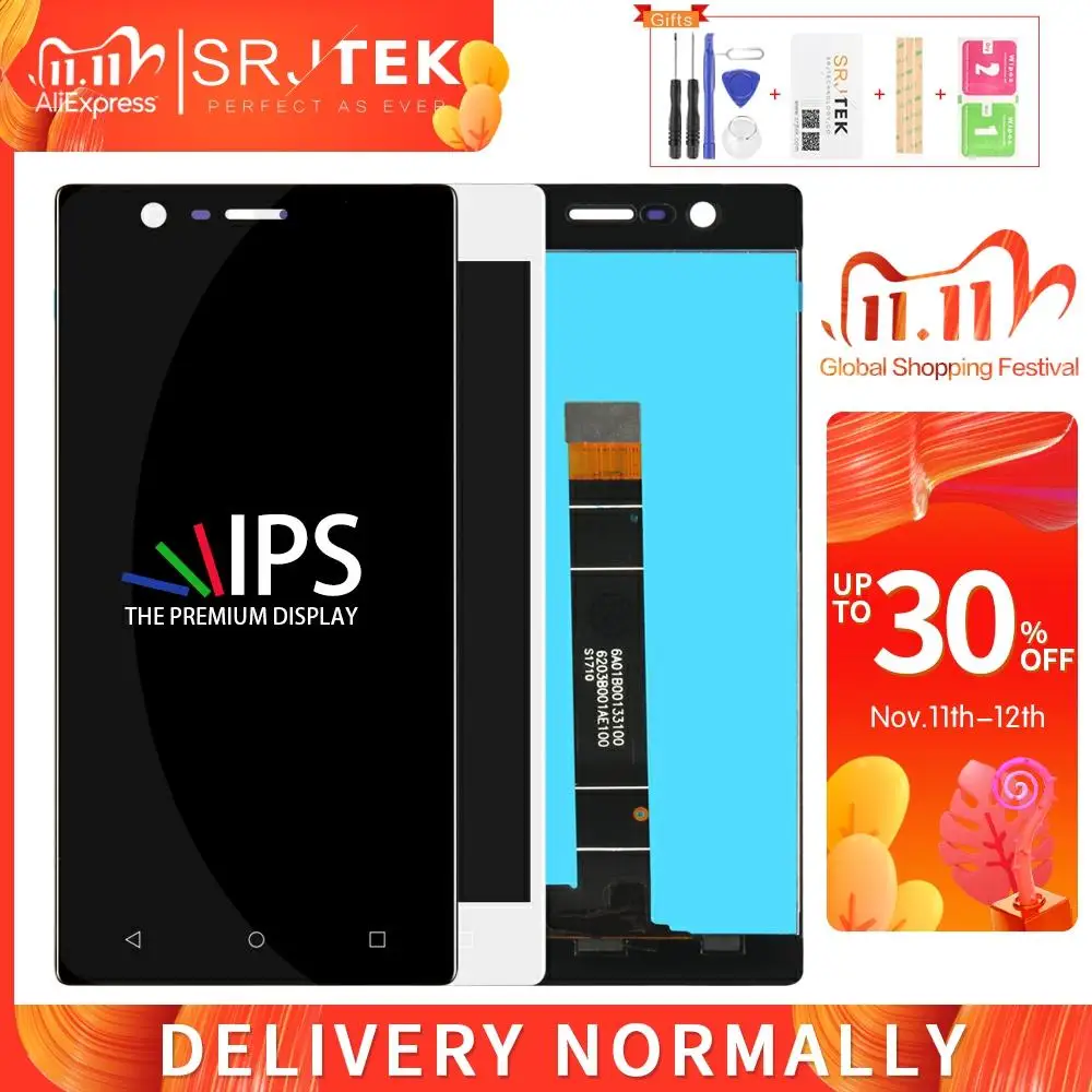 Для Nokia 3 LCD N3 Touch для 1 Plus дисплей дигитайзер в сборе стеклянный сенсор запасные