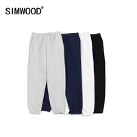 simwood 2021 winter new warm fleece jogger pants men drawstring loose track trousers comfortable plus size gym wear