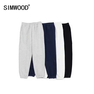 SIMWOOD 2022 Зимние новые теплые флисовые штаны для бега, мужские свободные спортивные брюки с завязками, удобная спортивная одежда размера плюс