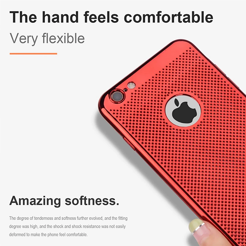 Hard PC Phone Case For iPhone 11 Pro Max 8 7 6 6S Plus Heat Dissipation 5 5S SE Protective Back Cover Shell |