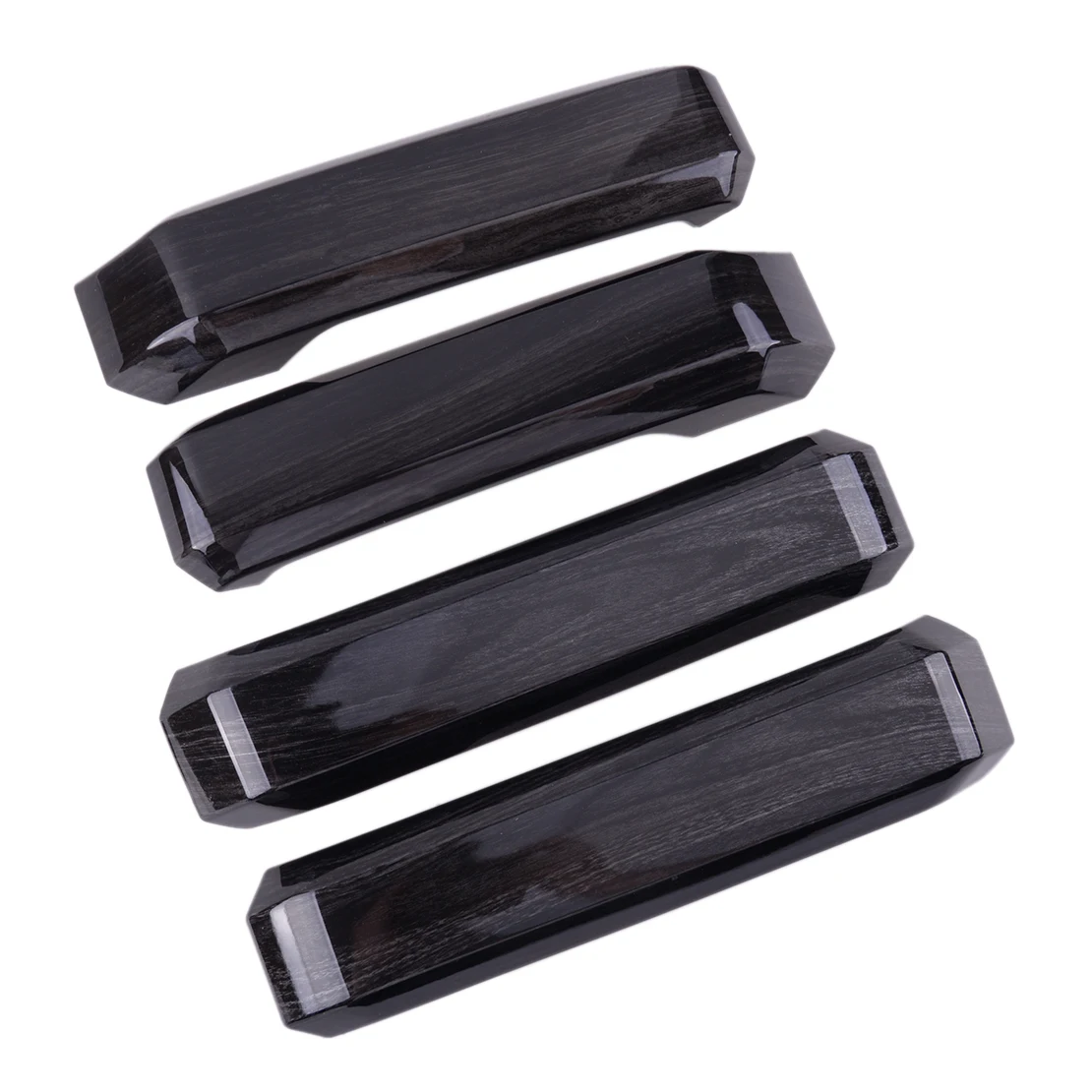 

1 Set Car Wood Grain Inner Interior Door Handle Covers Trims ABS Black Fit For Ford F150 2015 2016 2017 2018 2019