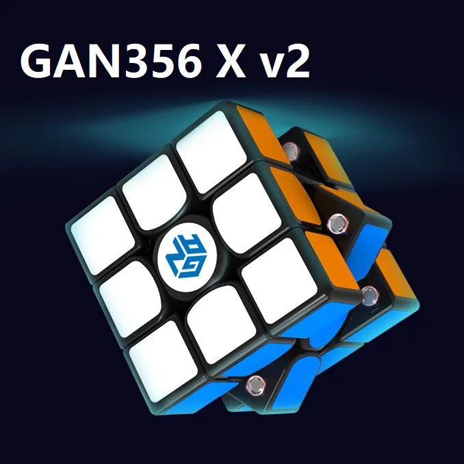 Новинка оригинальный Gan356 X V2 3x3x3 Магнитный числовой IPG Профессиональный GAN 356