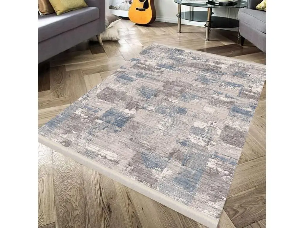 

Woven Base Silky Carpet Alaat Blue 80x300 Cm