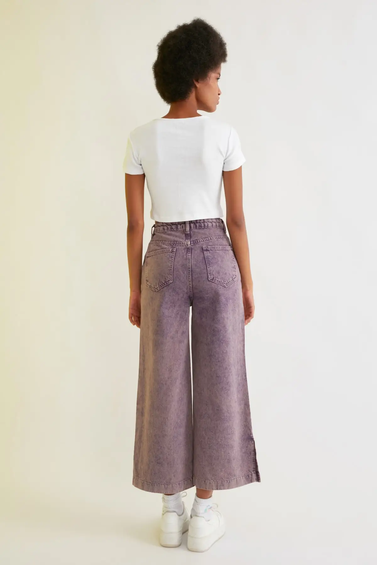 

Trendyol Pettitoes Slits High Bel Wide Leg Jeans TWOSS21JE0325