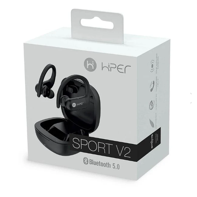 Наушники Hiper TWS Sport V2 HTW-HDX7 беспроводные 20-20000 Гц Bluetooth 5.0 2x35 мАч 600 с микрофоном IP65