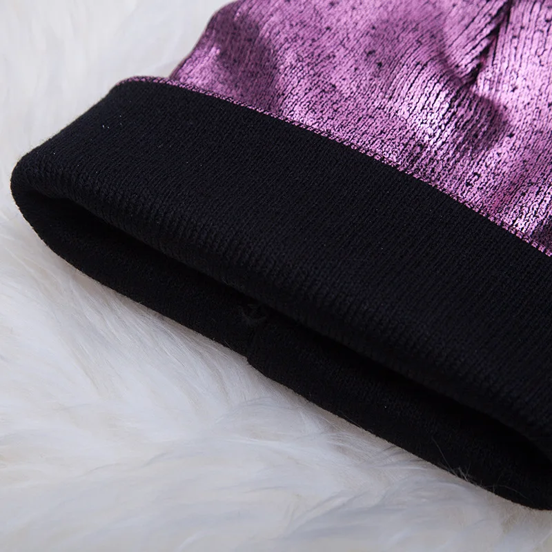 2019 New Winter Women's Ski Hat Thickening Sports Snowboard Gilding Silver Knit Fashion Casual Warm Hood Skiing | Спорт и