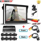 Автомобильные парковочные датчики Koorinwoo Parktronics 8 для автомобильной системы 22 мм 2 камеры задний + передний радар-детектор полный комплект для Android DVD