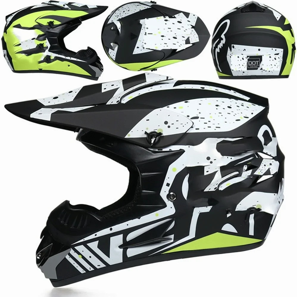 

DOT Approved Professional Off-road Helmet Motocross Helmet Atv Cross Helmets Mtb Dh Racing Helmet Motocross Casque Moto Helmet