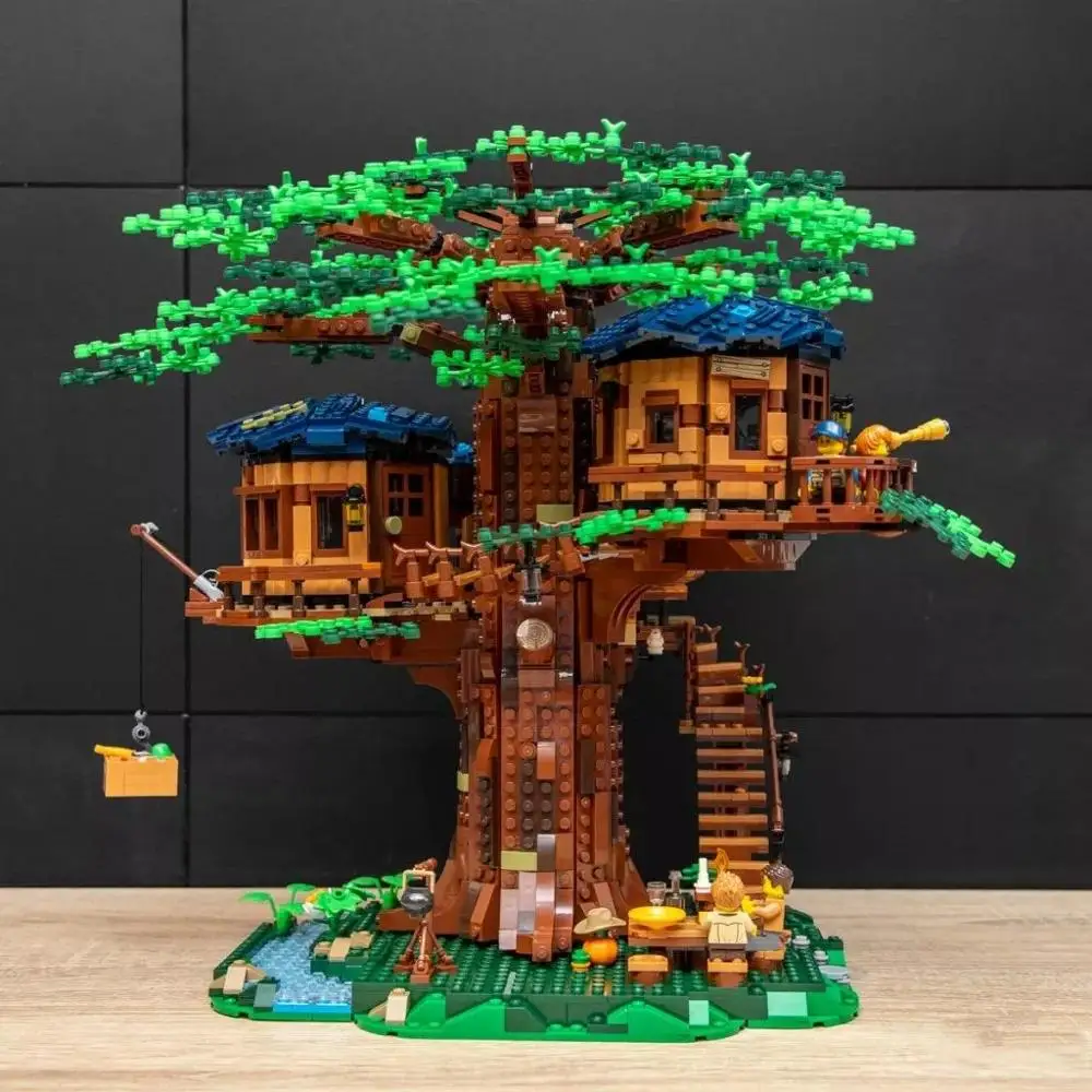 Новый sakura Tree House Idea Series MOC совместим с 21318 Lepining строительные блоки кирпичи