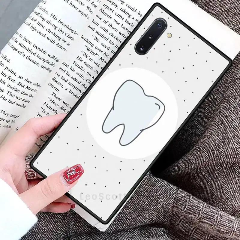 

Cute Wisdom Teeth Tooth Phone Case For Samsung Galaxy S8 S9 S10 Plus S10E Note 3 4 5 6 7 8 9 10 Pro Lite cover