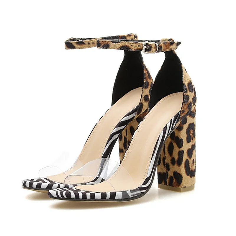 COWCOM 2019 новые женские леопардовые сандалии женская модная обувь зебры леопарда