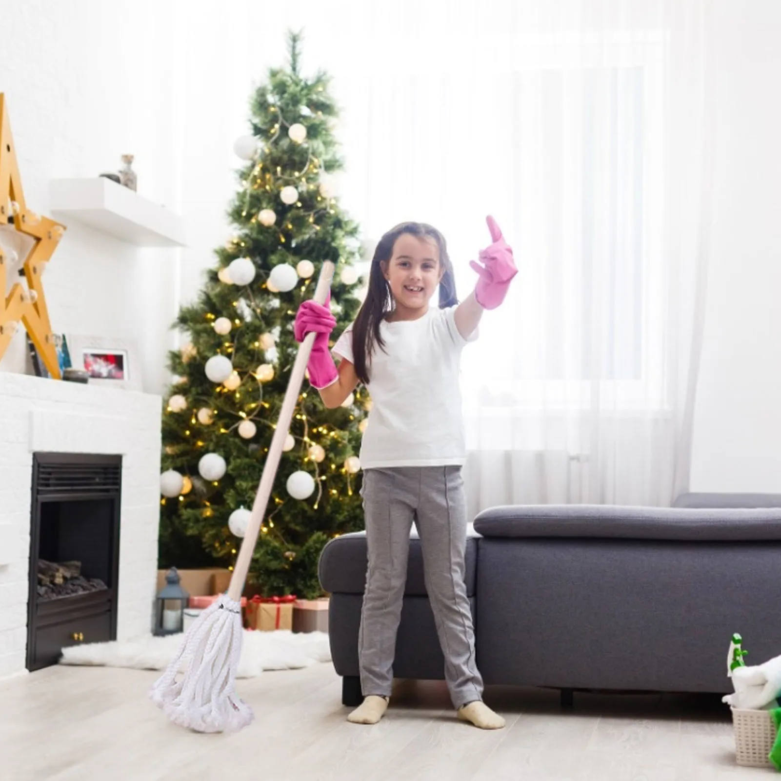 

1 Set Baby Sweeping House Cleaning Toys Children Pretend Play House Wooden Broom Dustpan Mop Toys For Children Boys skilful