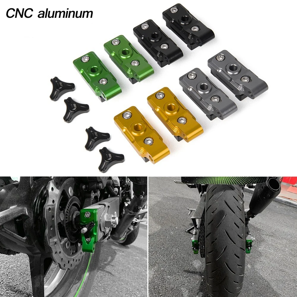 NINJA400 Motorcycle Rear Axle Fork Spindle Chain Adjuster Blocks Tensioner For Kawasaki Ninja 400 250 2018 2019 2020 2021 Z400 | Автомобили