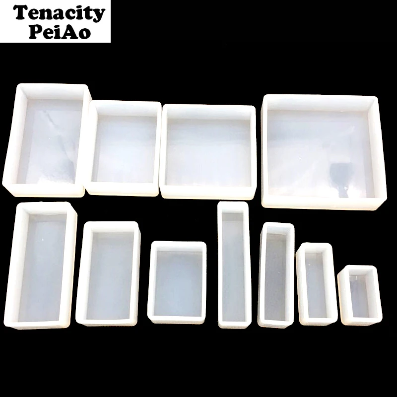 Прозрачная прямоугольная силиконовая форма сделай сам для сухих цветов подвесок