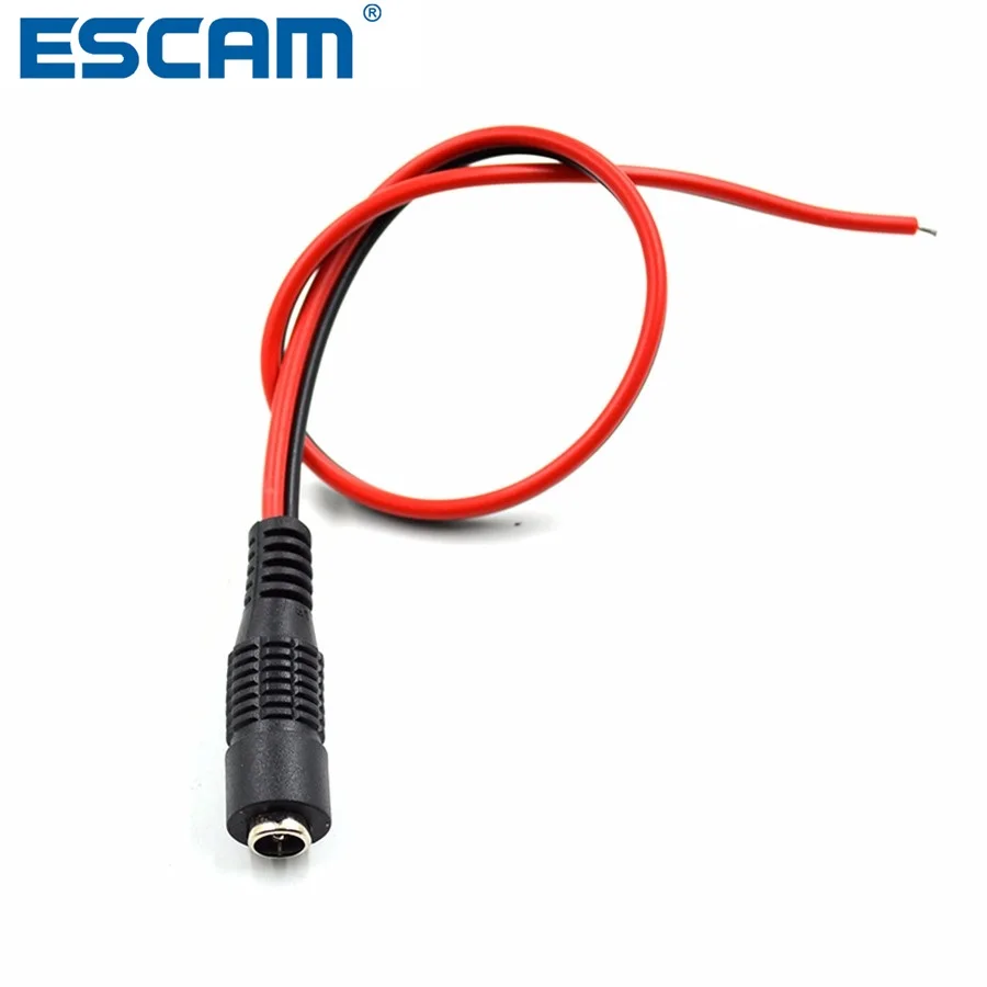 ESCAM 10 шт. Женский 5 5*2 1 мм штекер постоянного тока 12V адаптер переменного Мощность