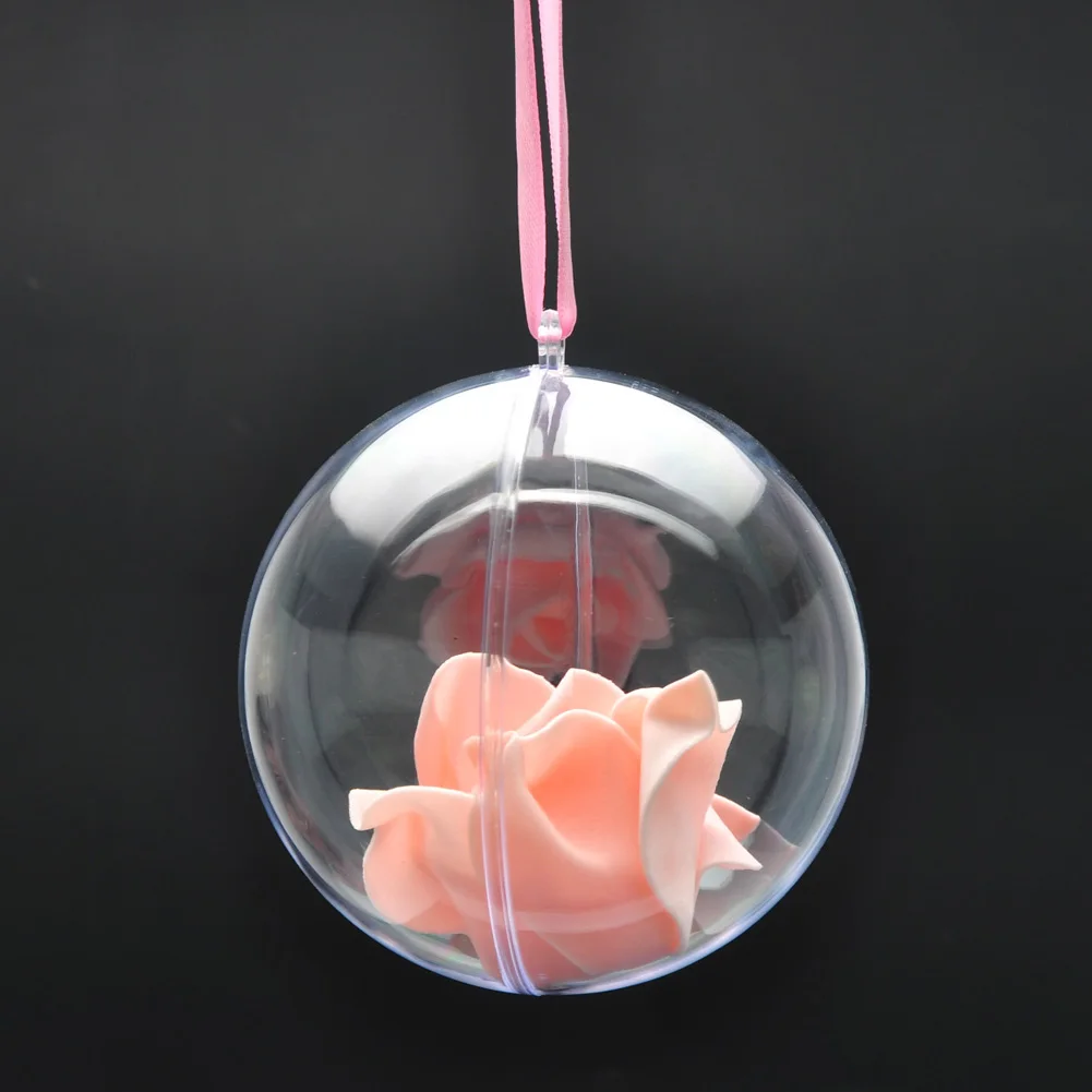 1 шт. акриловый шар прозрачный пластиковый Рождественский для сохранения цветов