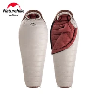 new naturehike winter 20d mummy sleeping bag snowbird outdoor camping ultralight 650fp duck down keep warm portable sleeping bag