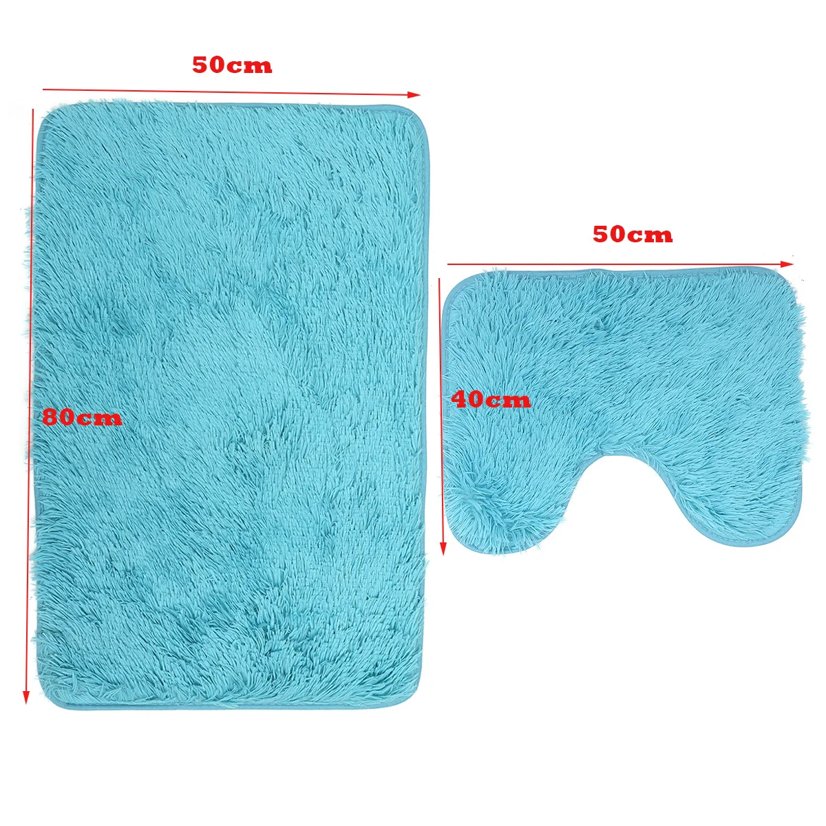 2Pcs/set Bathroom Bath Mats Set Pedestal Rug Toilet Mat Anti-slip Absorbent and Carpet | Дом и сад