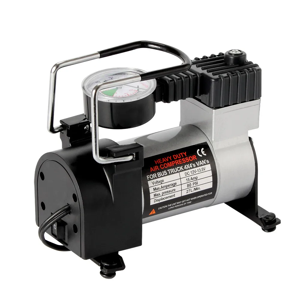 Портативный бортовой пневматический насос с барометром 12 В седан автомобильный