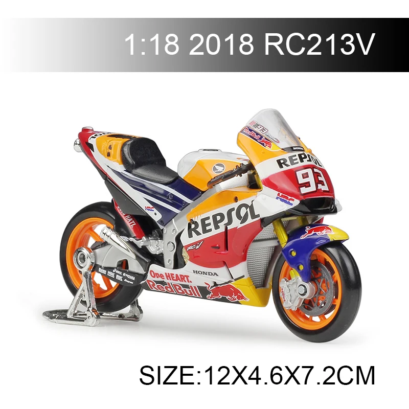 

Гоночная модель мотоцикла Maisto 1:18 CBR RC213V 26 #93 # GP, миниатюрная гоночная модель мотоцикла, гоночная игрушка для коллекции подарков