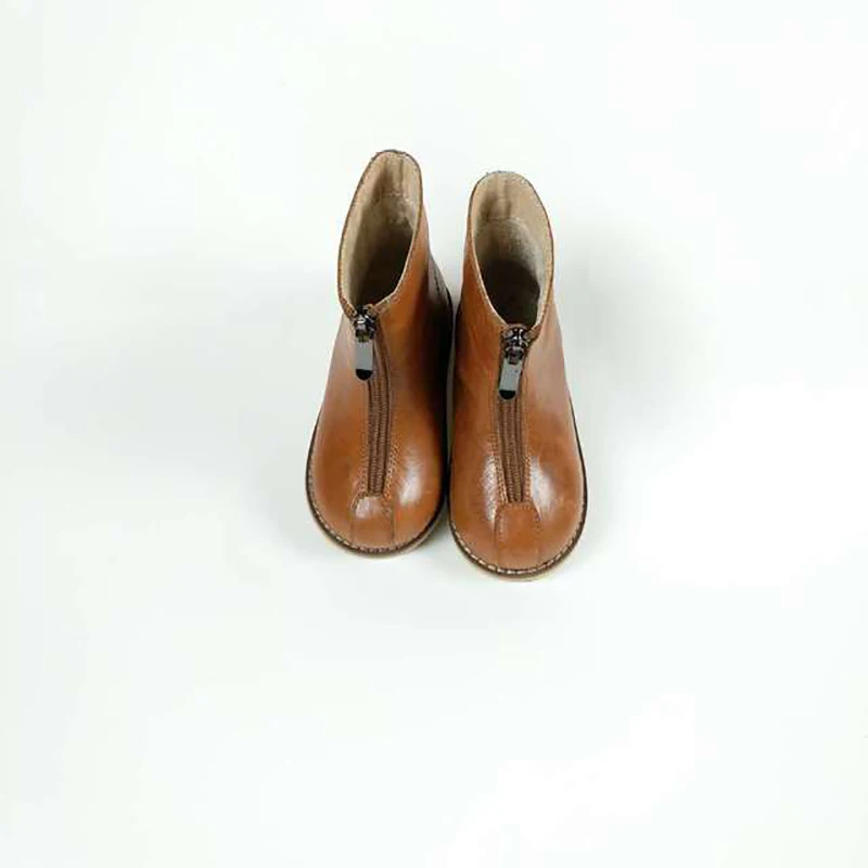 Dolakids детской обуви на осень зиму в новом стиле для детей Зимние кожаные ботинки